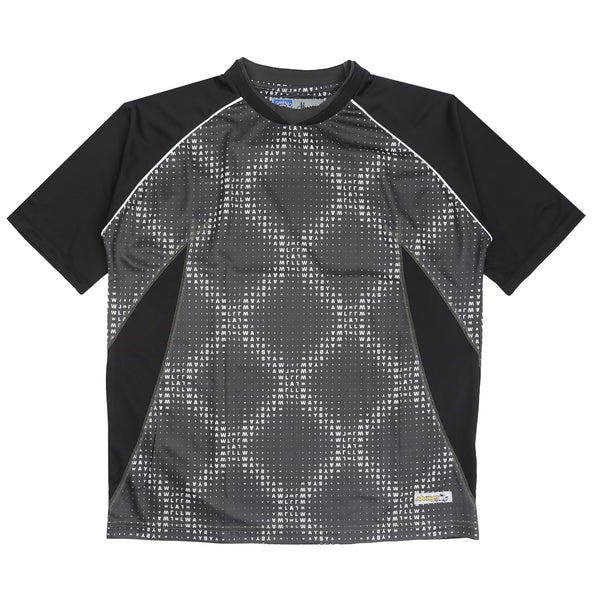 Cross Plaid T-Shirt - Black/Grey