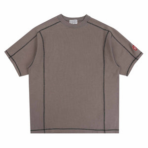 Crewneck DBL SS Knit - Charcoal