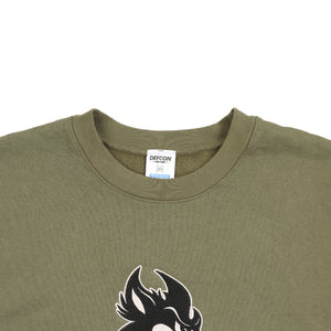 Wolf Crewneck - Moss Green