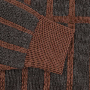 Rectangular Bar Knit - Brown