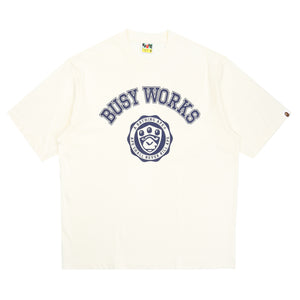 Busy Works College Relaxed T-Shirt - Ivory