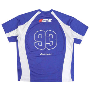 Solid Camo Jacquard Football Jersey - Blue
