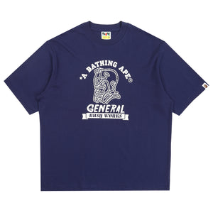 Ape General College Relaxed T-Shirt - Navy