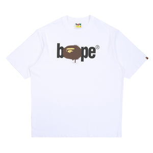 Graffiti Bape Logo Relaxed T-Shirt - White