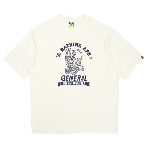 Ape General College Relaxed T-Shirt - Ivory