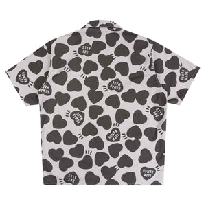 Heart Aloha Shirt - Grey