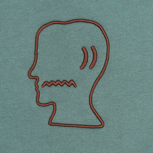 Logo Head Raglan Crewneck - Avocado