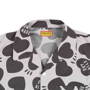 Heart Aloha Shirt - Grey