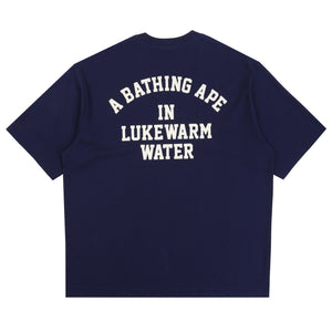 Lukewarm Water Logo Relaxed T-Shirt - Navy