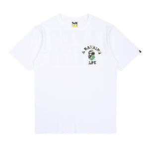 ABC Camo College Ats T-Shirt - White/Green