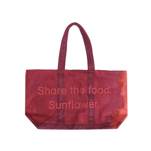 Share The Food Sunflower Tote - Burgundy